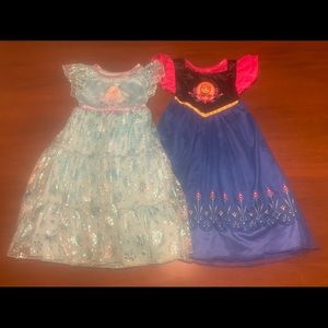 Anna and Elsa nightgowns